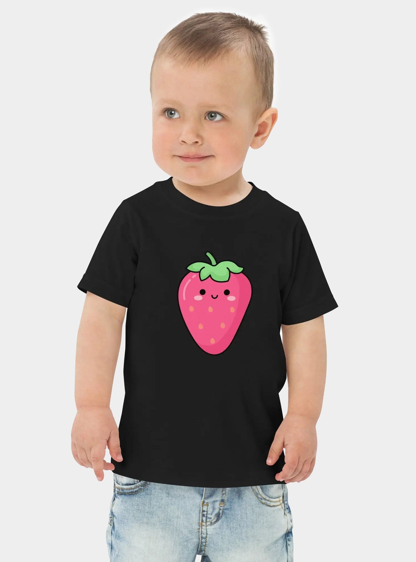 Toddler Jersey T-Shirt : Strawberry Kate & The Fox