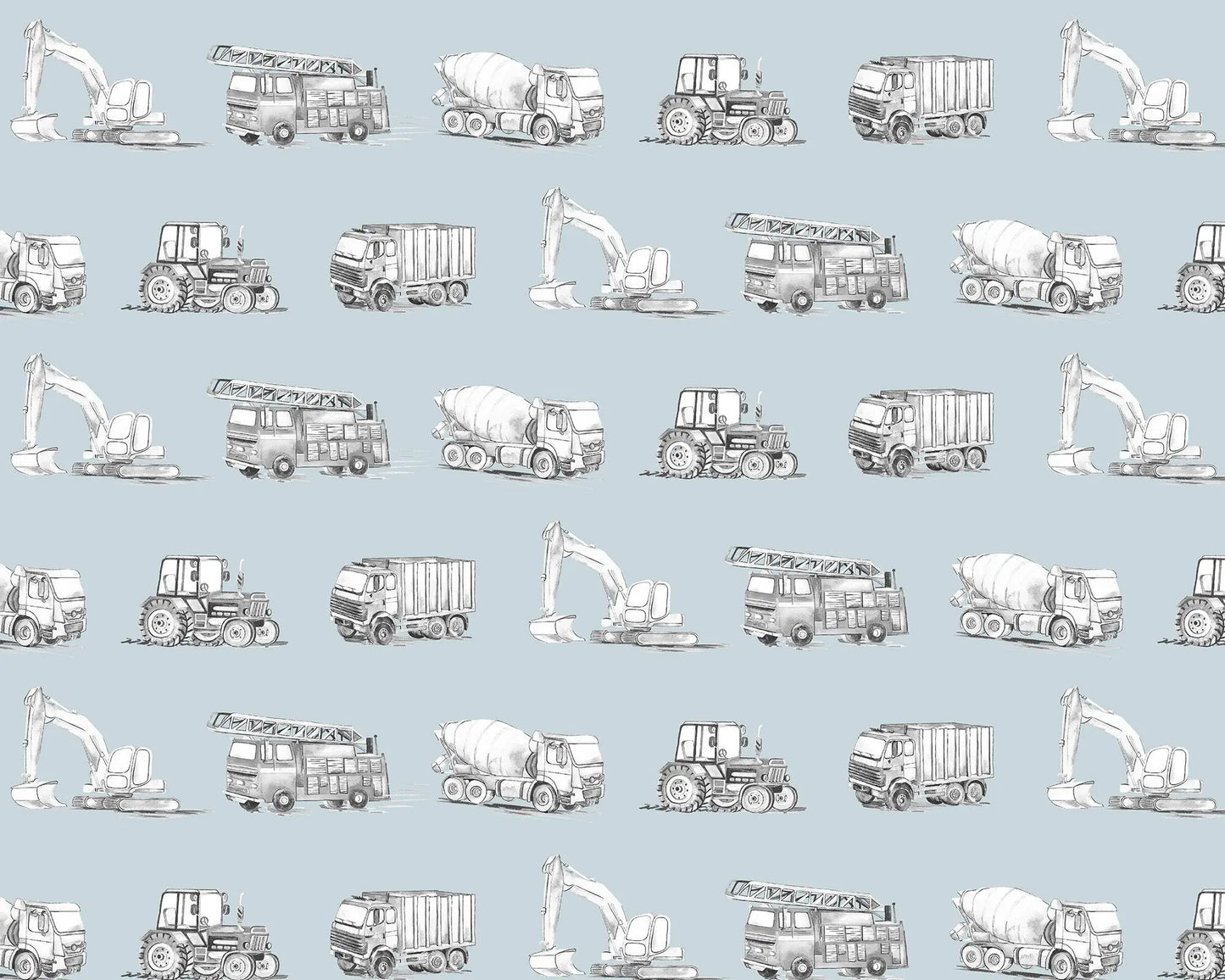 Transport Children's Wallpaper Katie Hipwell Design