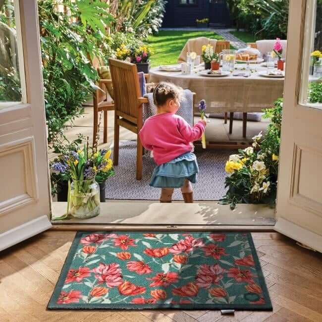 Eco-Friendly Floral-Inspired Mat The Rugs