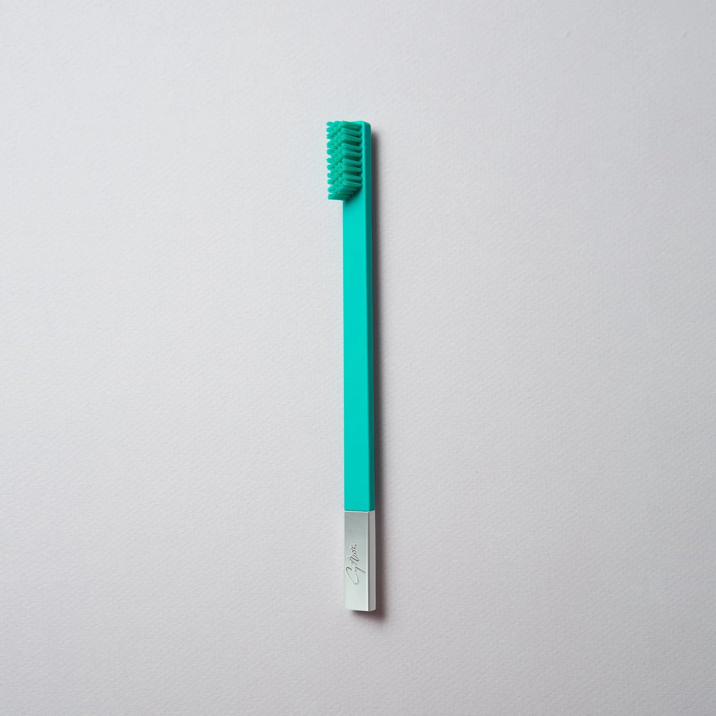 Turquoise Blue Silver Toothbrush APRIORI