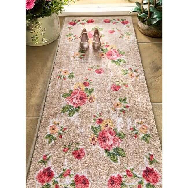 Eco-Friendly Washable Floral Mat The Rugs