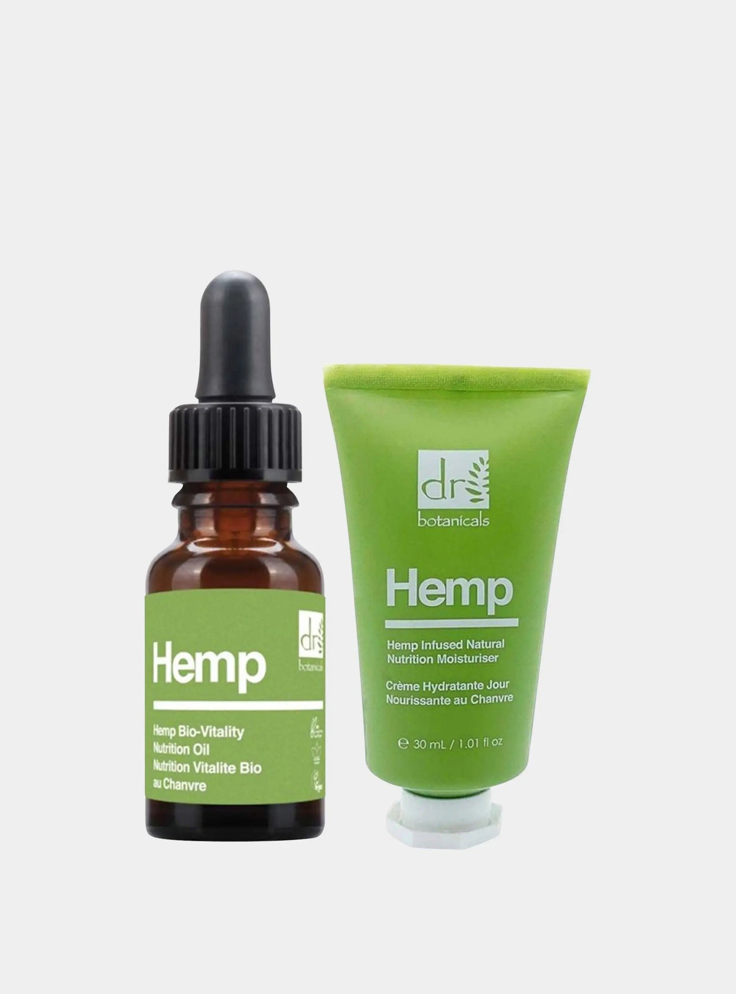 Vitality Natural Oil & Moisturiser Kit Dr Botanicals
