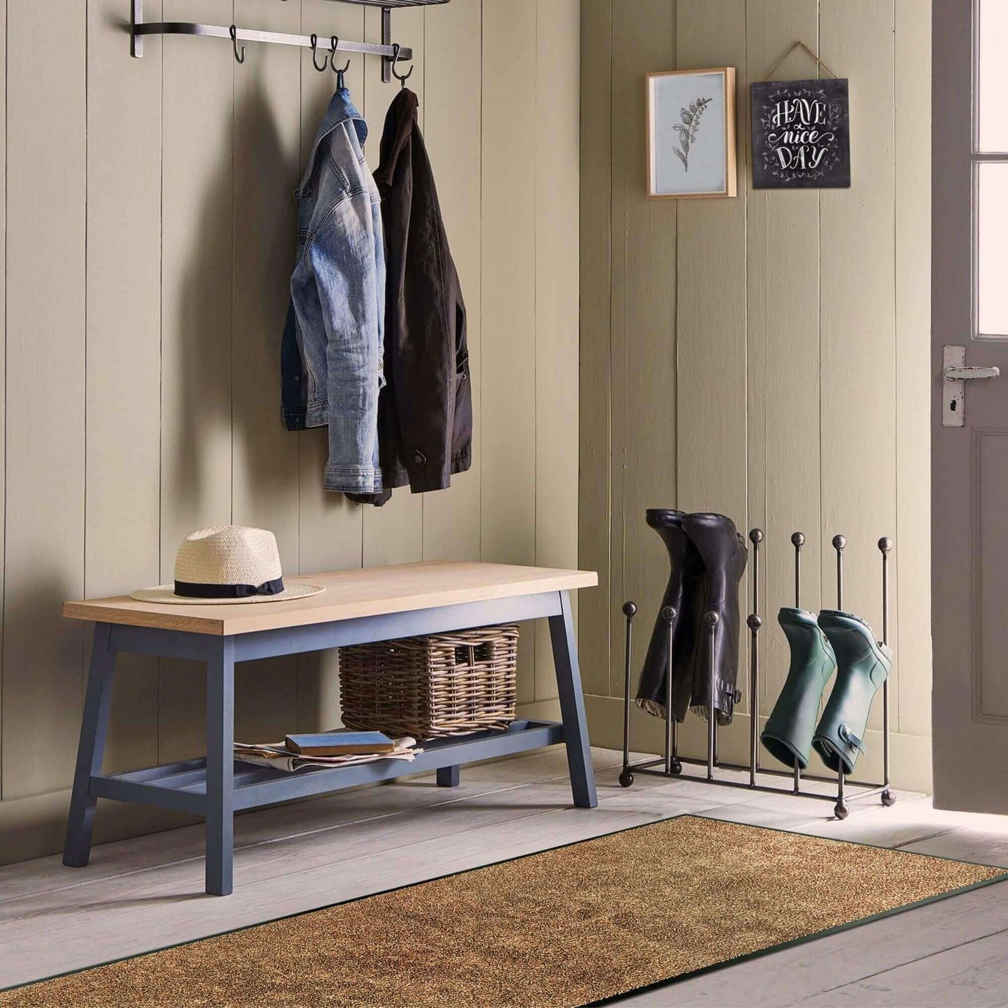 Washable Mat With Border Small Medium | 133 The Rugs