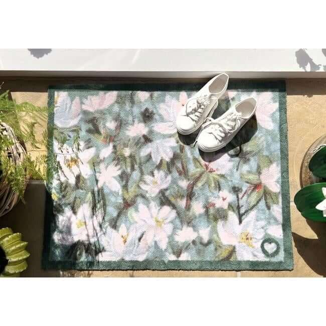 Eco-Friendly Washable Floral Mat The Rugs