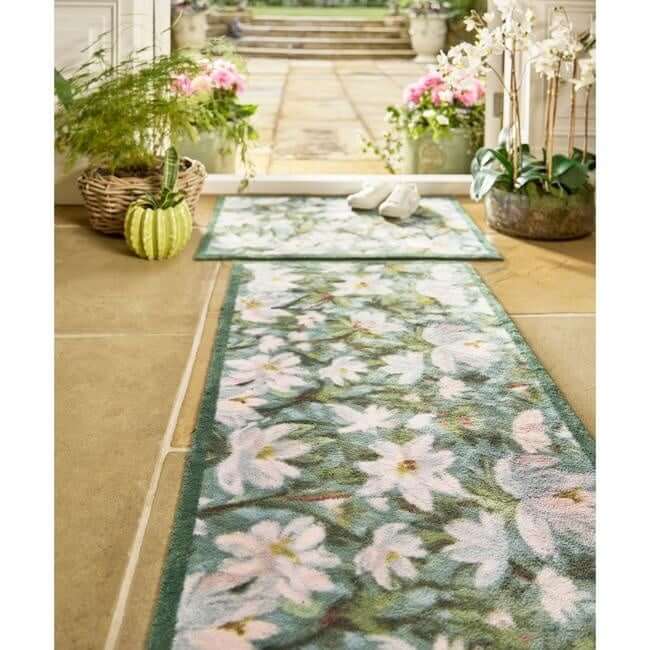 Eco-Friendly Washable Floral Mat The Rugs