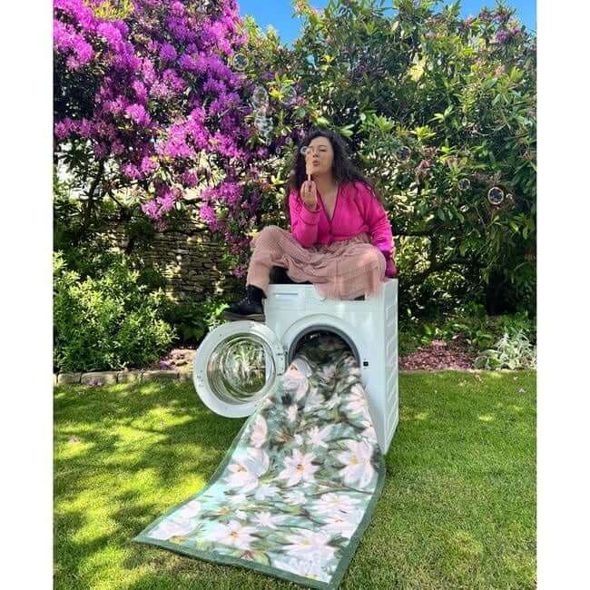 Eco-Friendly Washable Floral Mat The Rugs