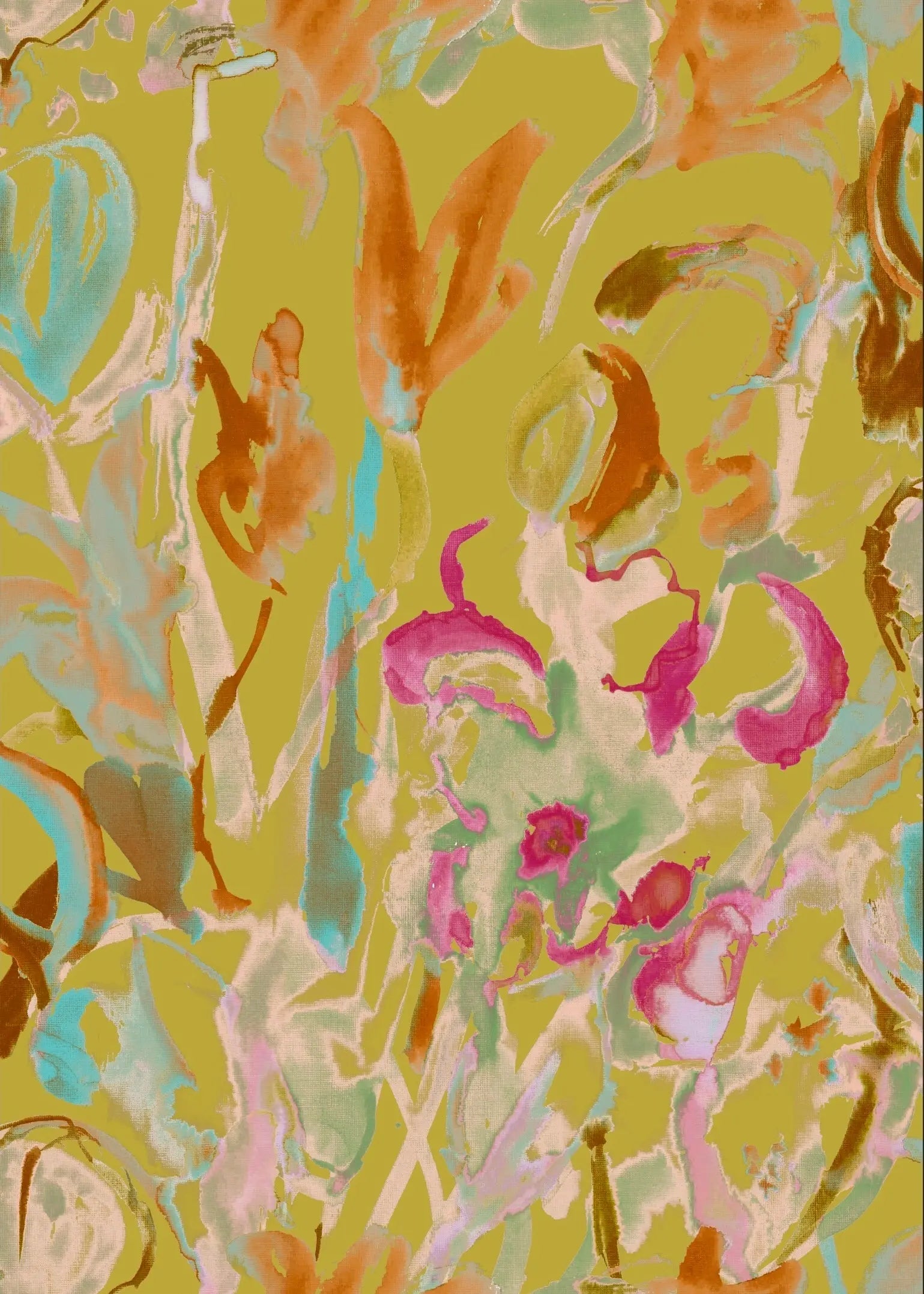 Watercolour Floral Wallpaper – Myza