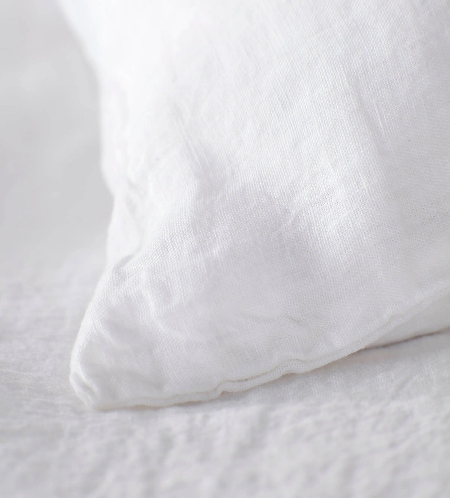 White 100% Linen Housewife Pillowcase The Secret Linen Store