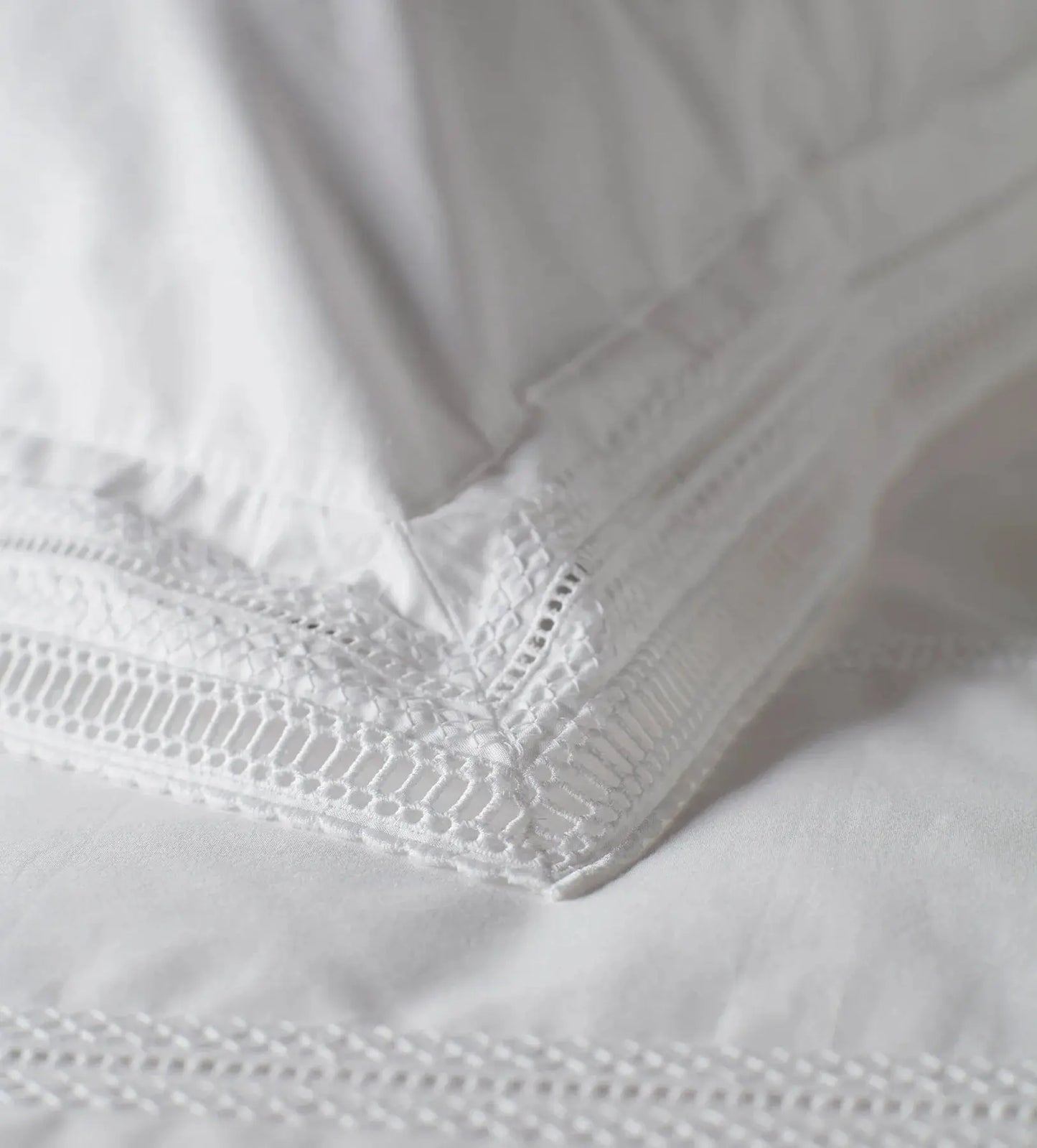 White Freya 100% Cotton Bed Linen The Secret Linen Store