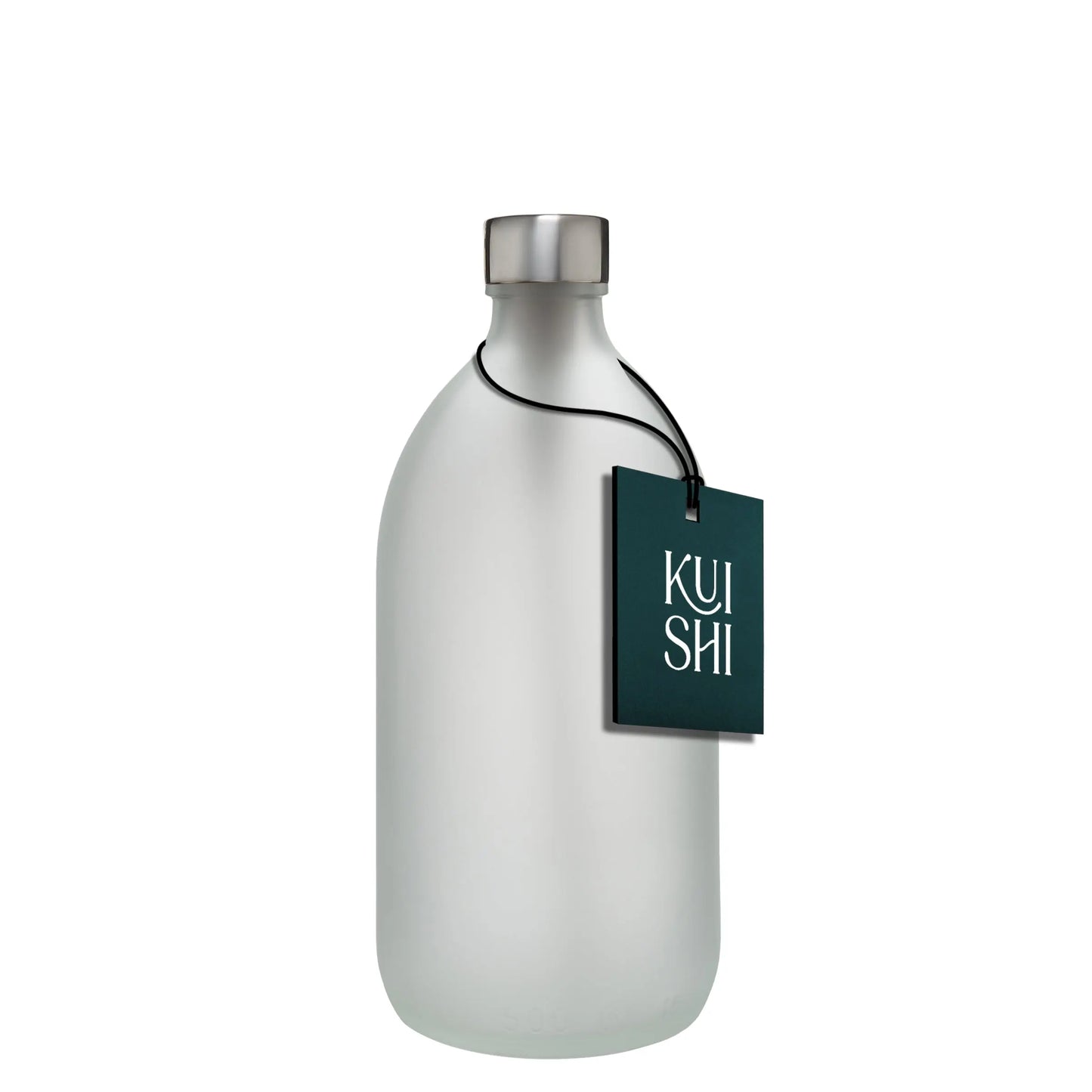 White Glass Bottle and Cap Kuishi