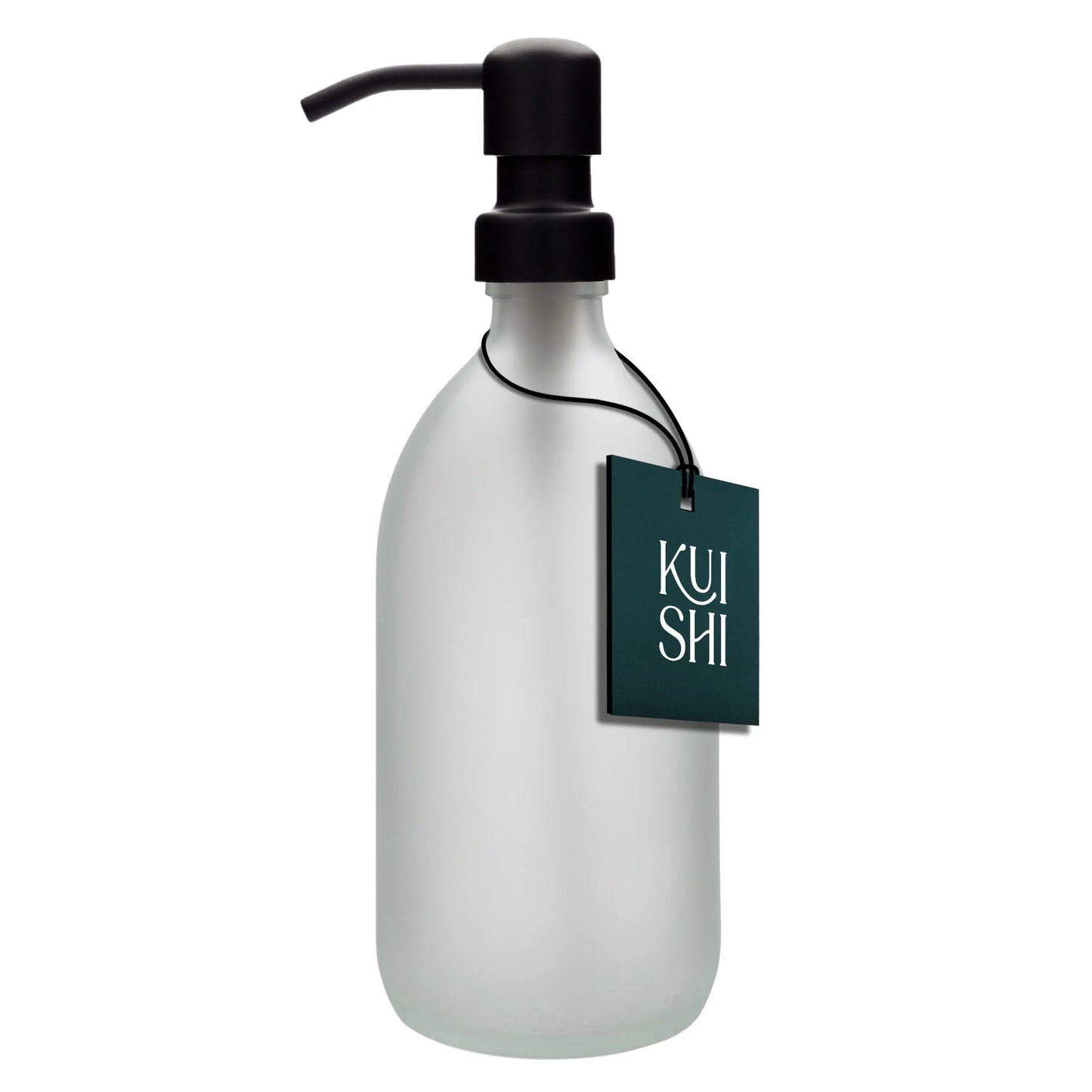 White Glass Soap Dispenser Kuishi