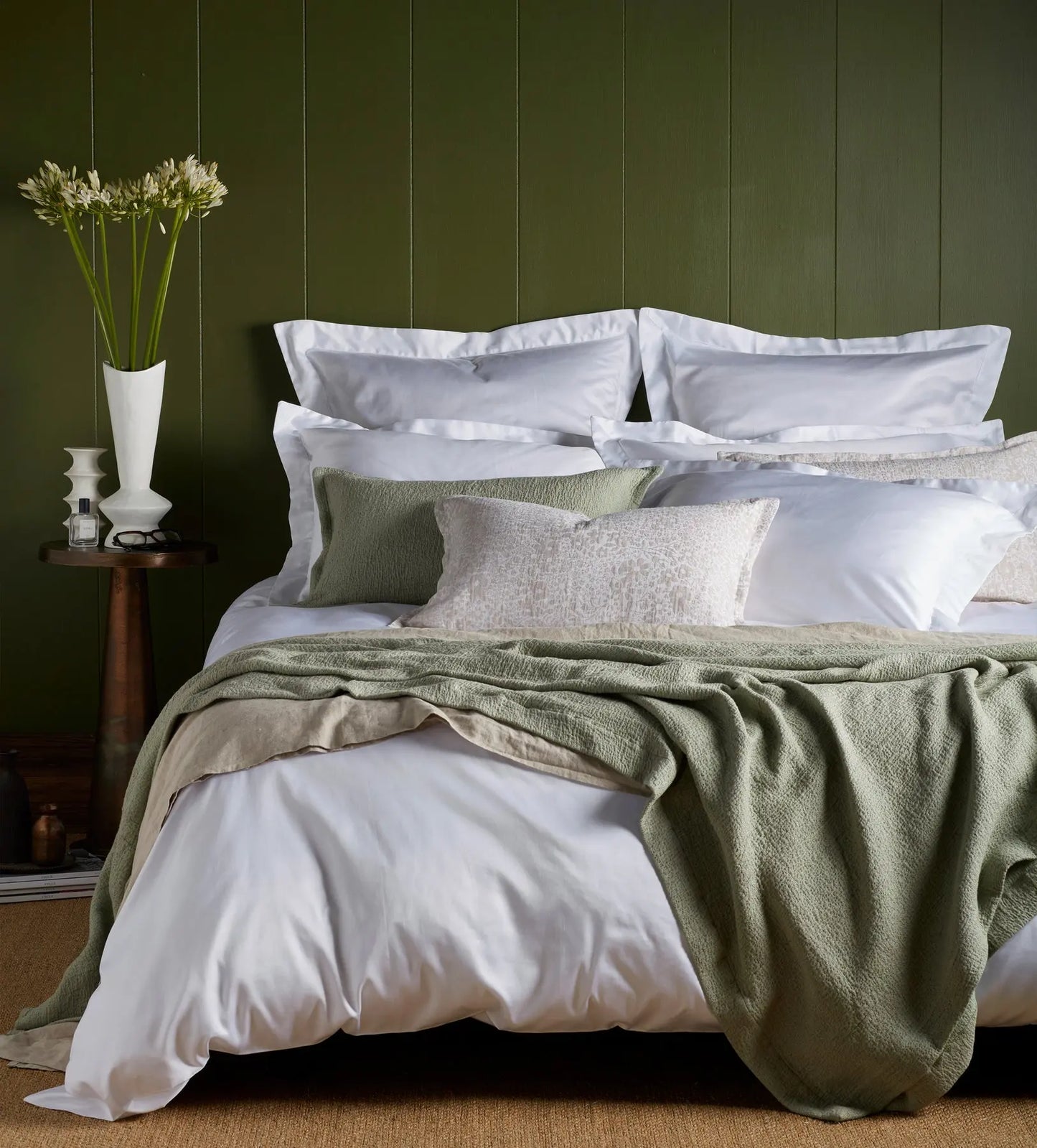 White Luxury 600 Thread Count 100% Cotton Duvet Cover The Secret Linen Store