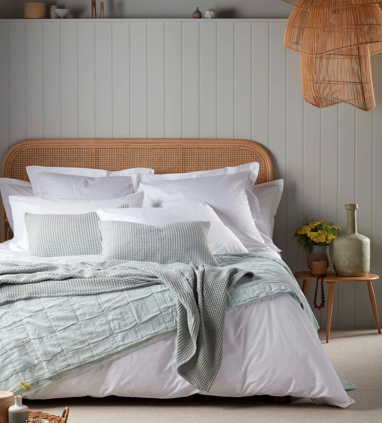 White Petworth 100% Cotton 400 Thread Count Housewife Pillowcase The Secret Linen Store