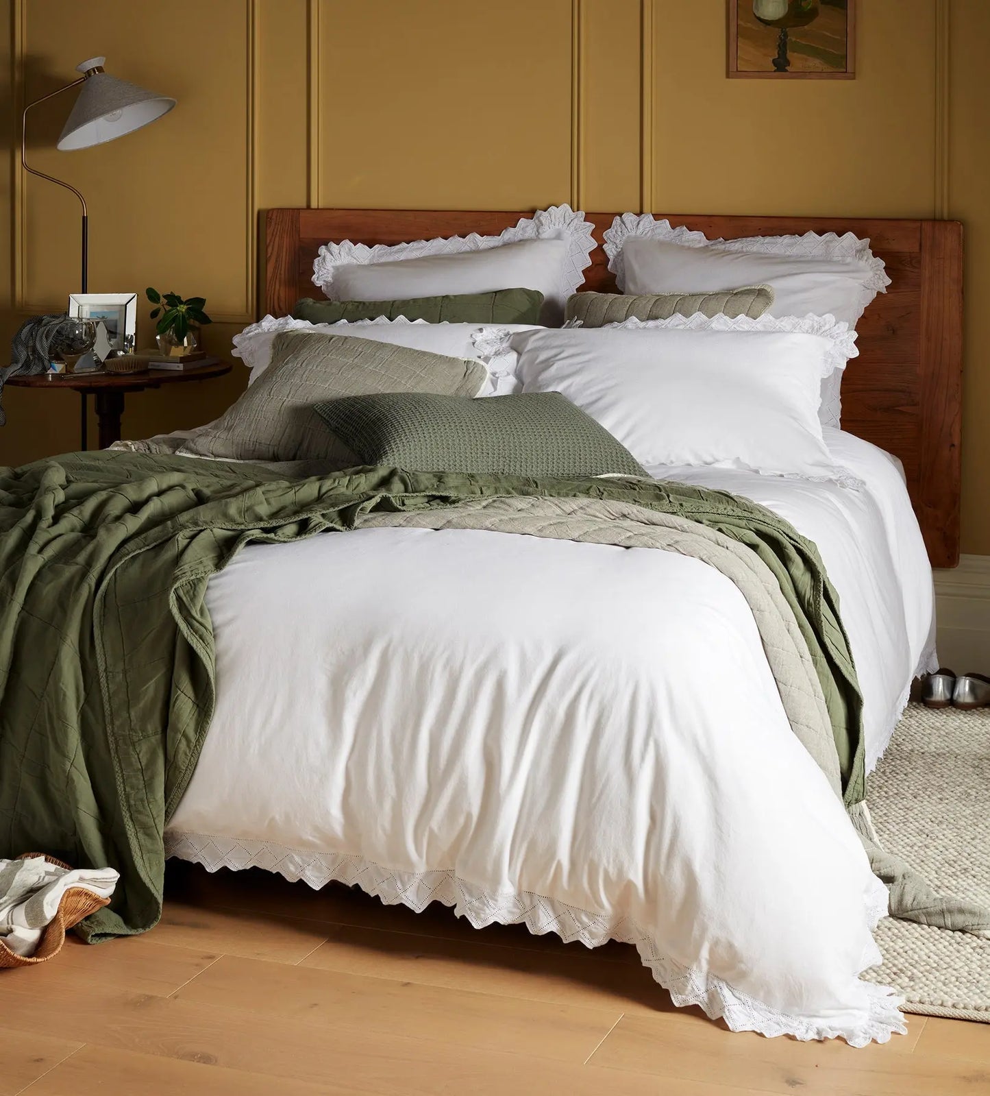White Valerie 100% Cotton Duvet Cover The Secret Linen Store