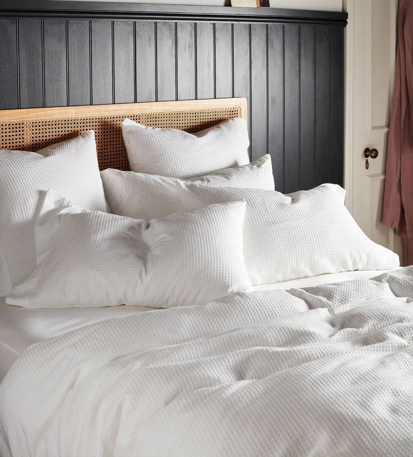 White Waffle 100% Cotton Duvet Cover The Secret Linen Store