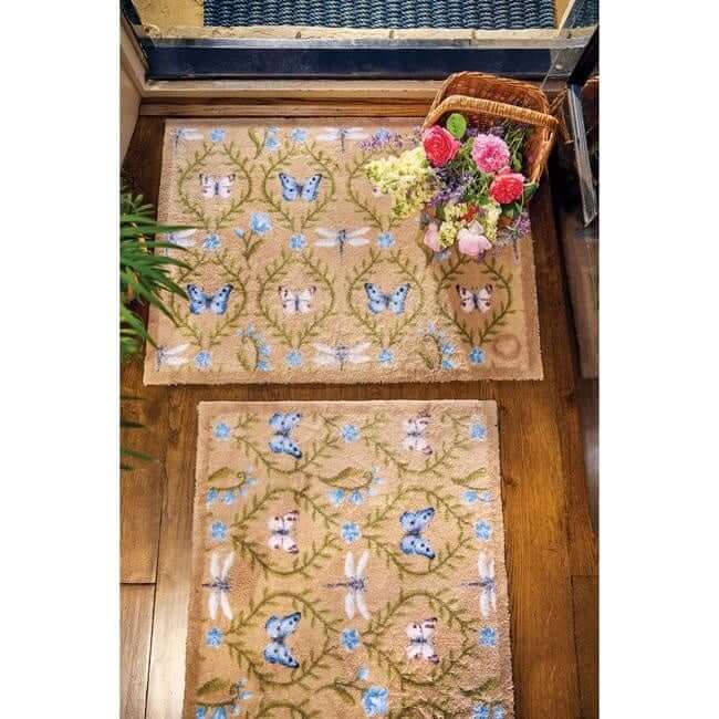 Eco-Friendly Washable Floral Mat The Rugs