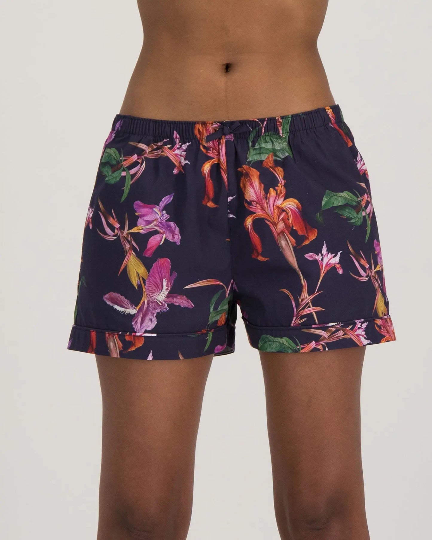 Women's Lounge Shorts - Iris Navy Woodstock Laundry