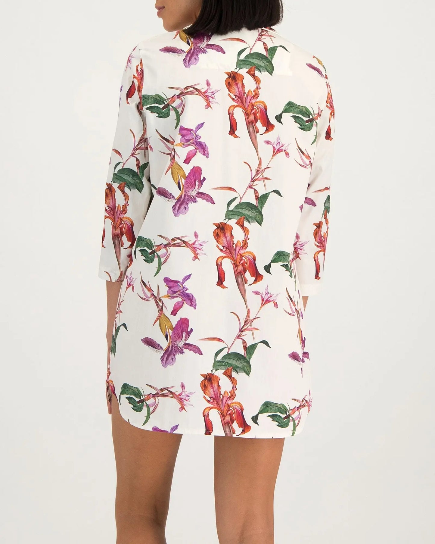 Women's Sleep Shirt - Iris White Woodstock Laundry