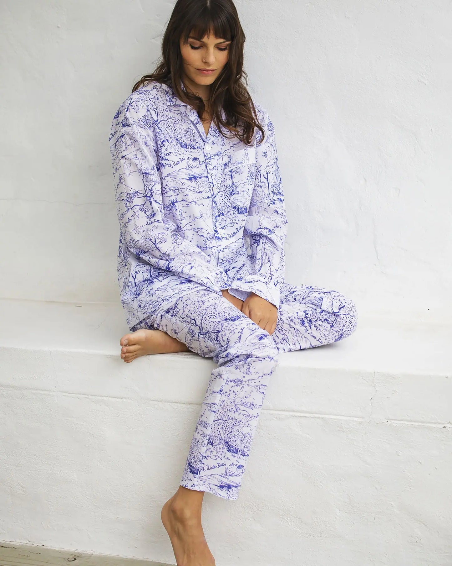 Womens Long Pyjamas - Battiss Willow Woodstock Laundry