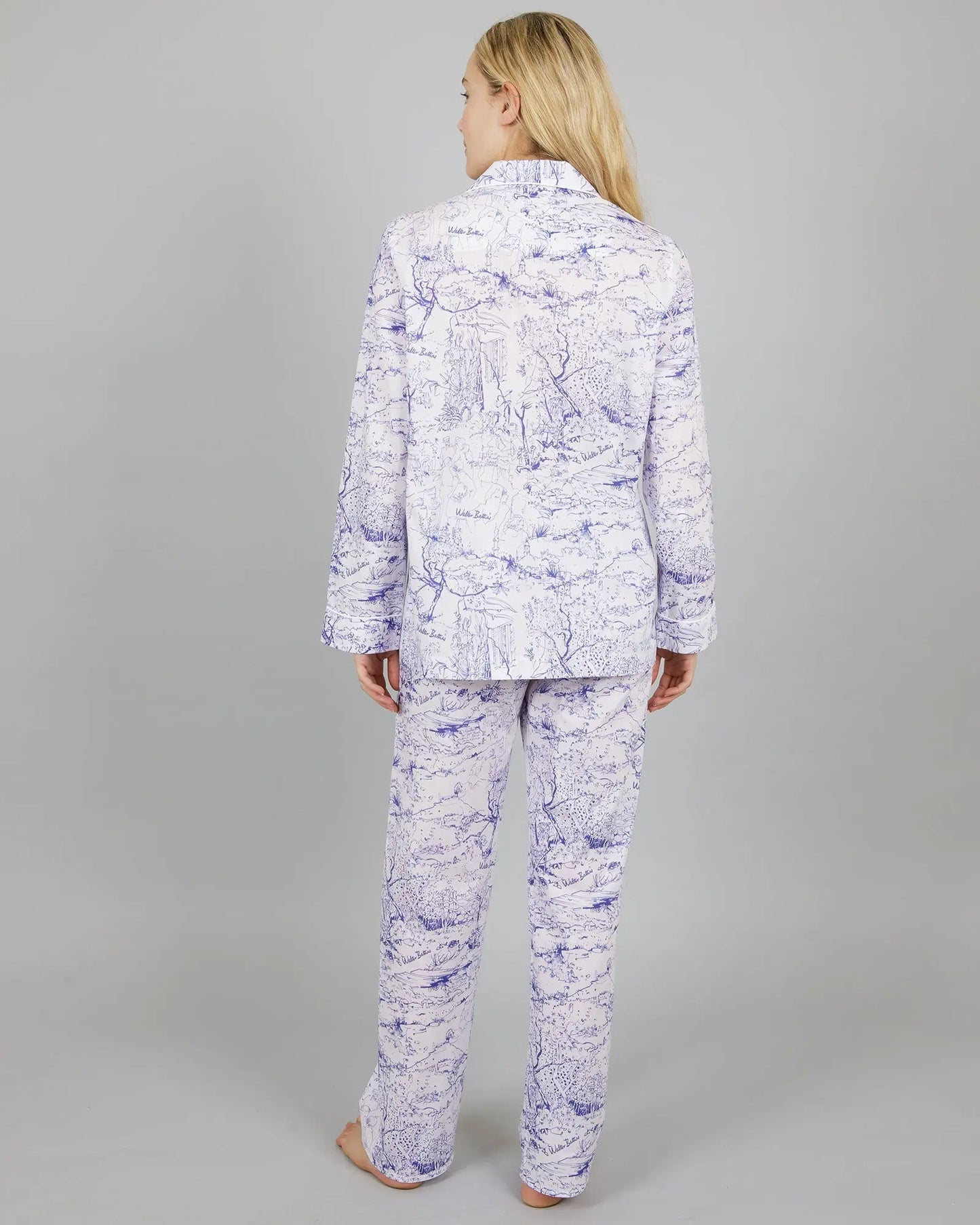 Womens Long Pyjamas - Battiss Willow Woodstock Laundry