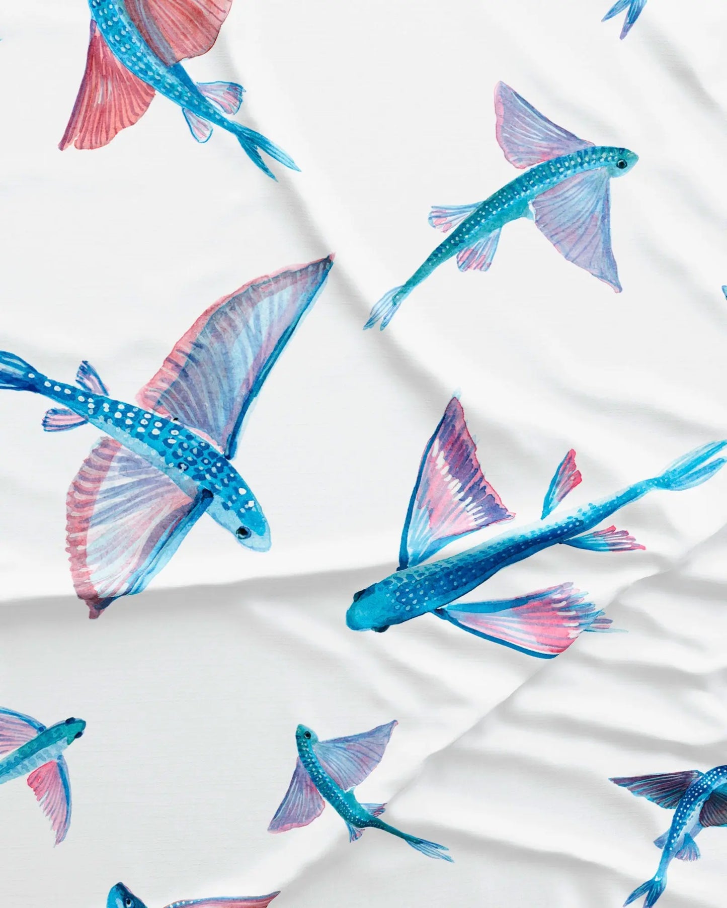 Womens Long Pyjamas - Flying Fish White Woodstock Laundry