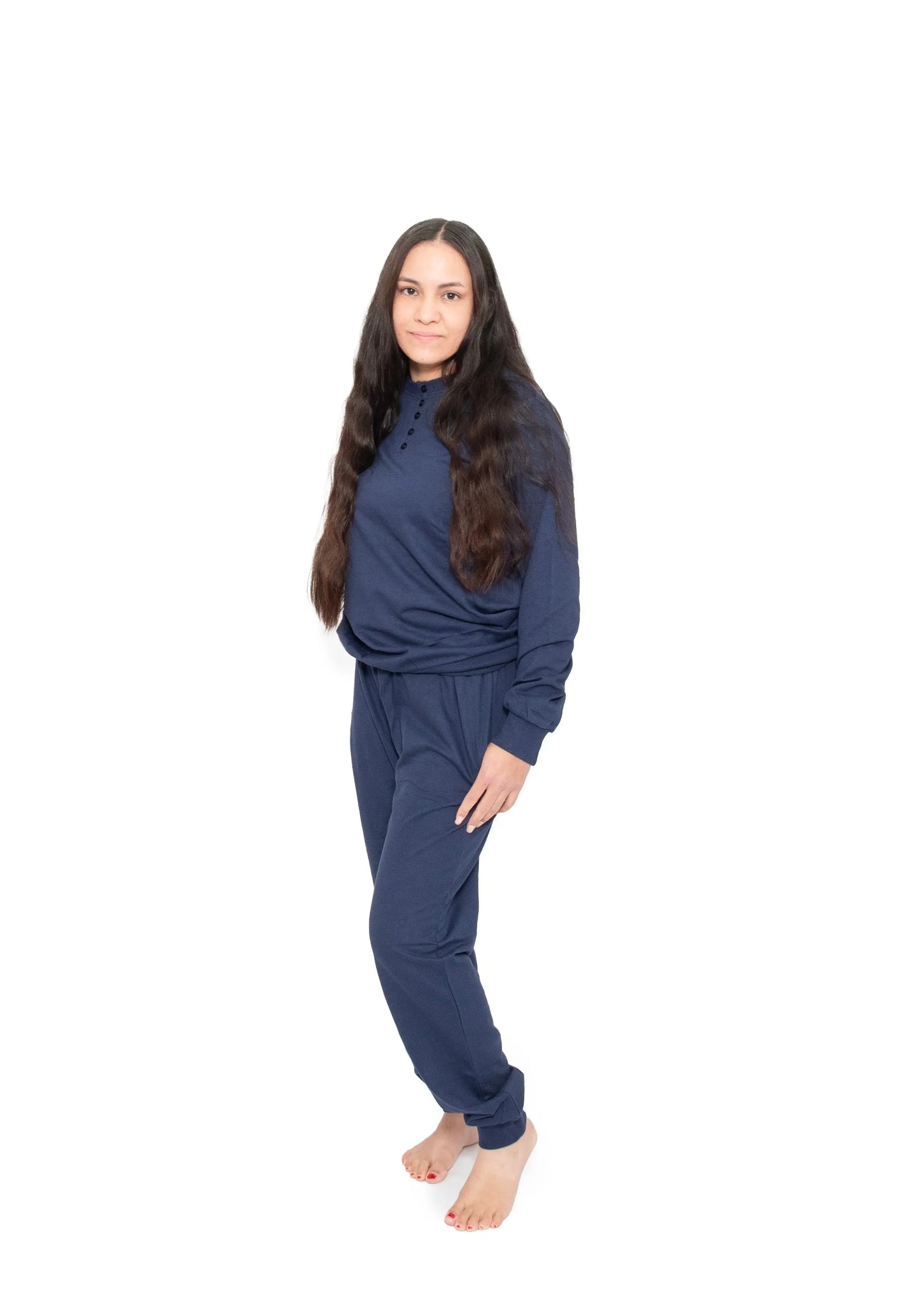 Womens Loungeset - Navy Luca and Rosa