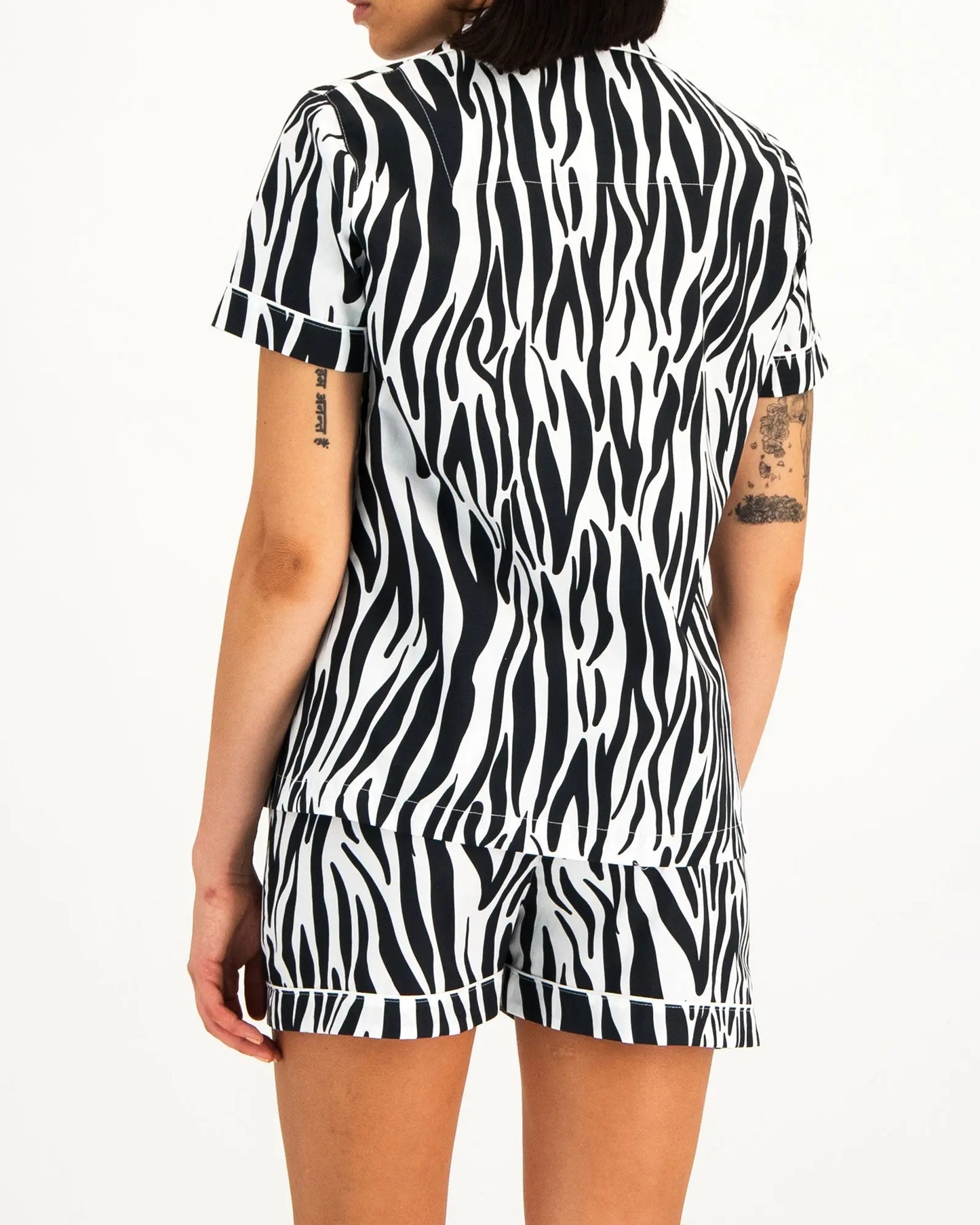 Womens Short Pyjamas - Zebra Woodstock Laundry