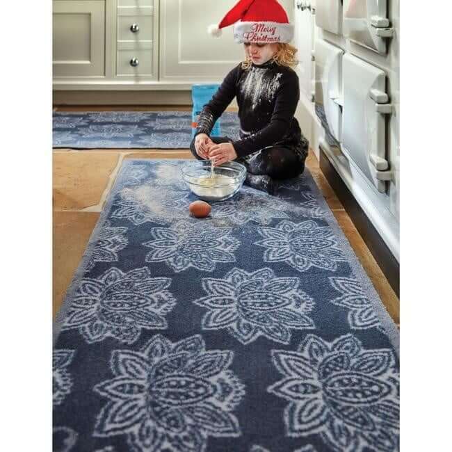 Eco Washable Floral Mats – Geometric The Rugs