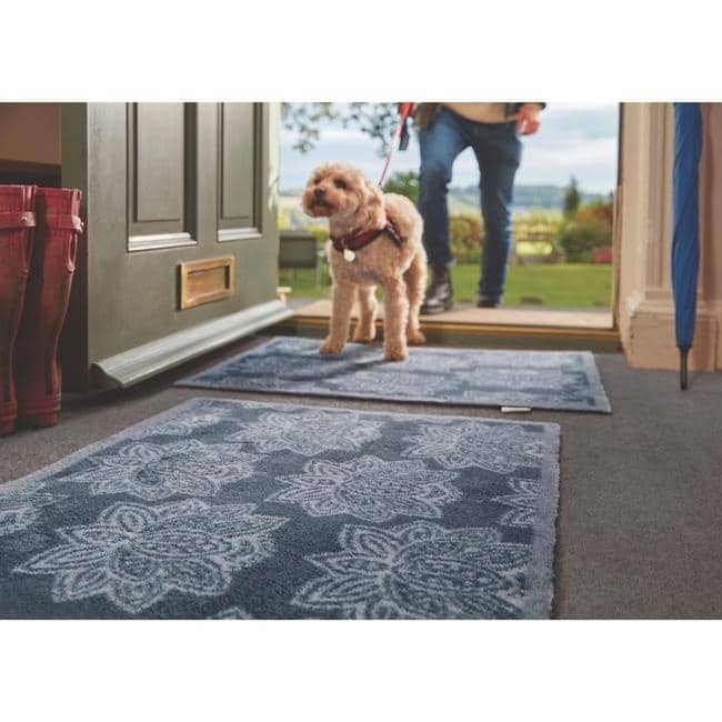 Eco Washable Floral Mats – Geometric The Rugs