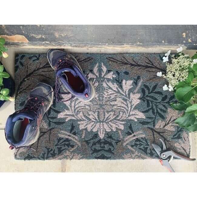 Printed Coir Doormats Floral 45X75 cm The Rugs