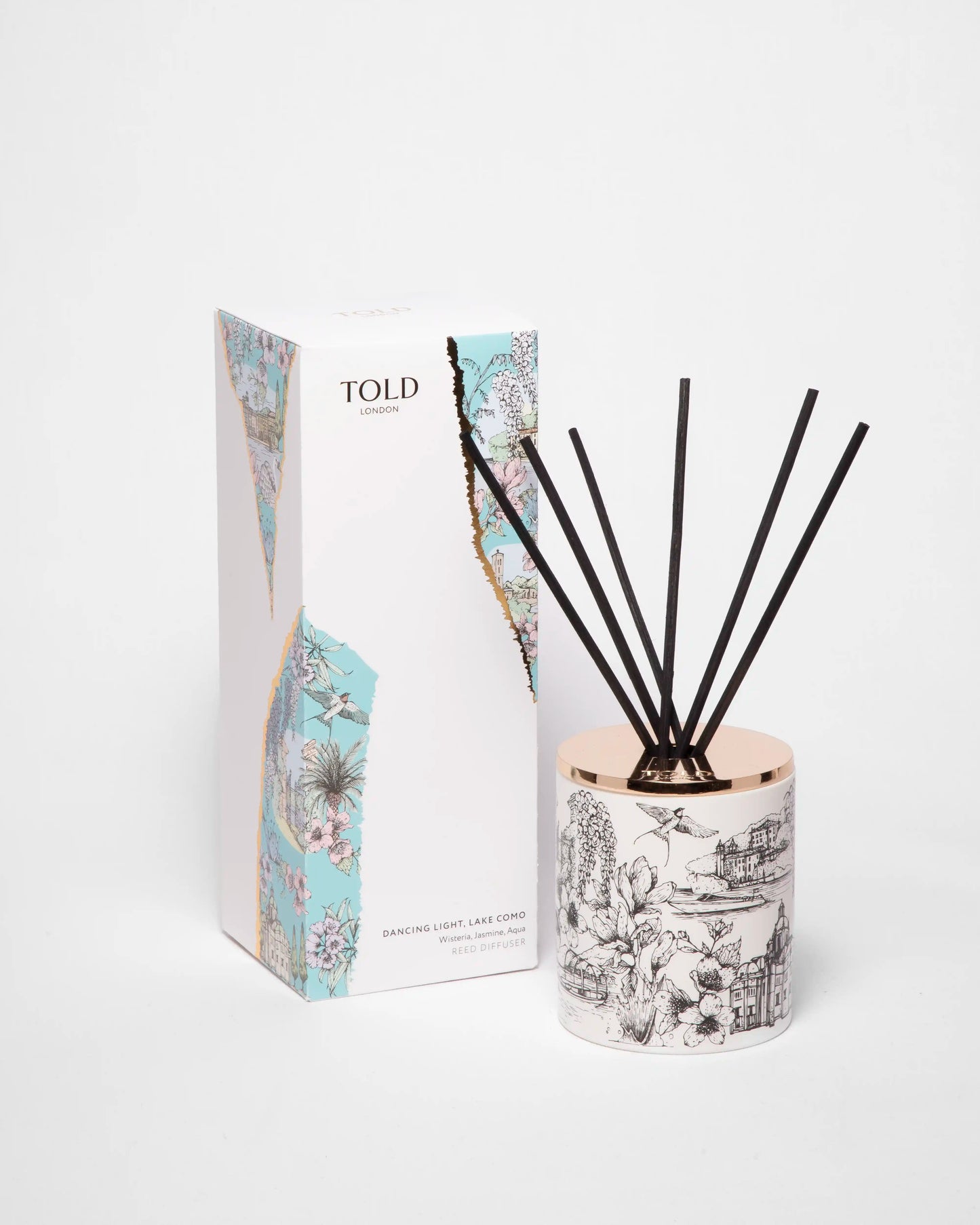 Dancing Light, Lake Como Diffuser, 200ml Told London