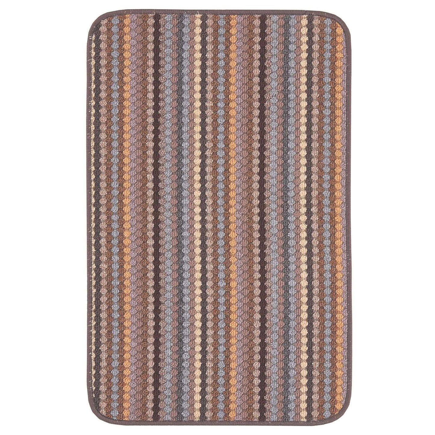 Washable Multicolour Stripe Mats| 111 The Rugs