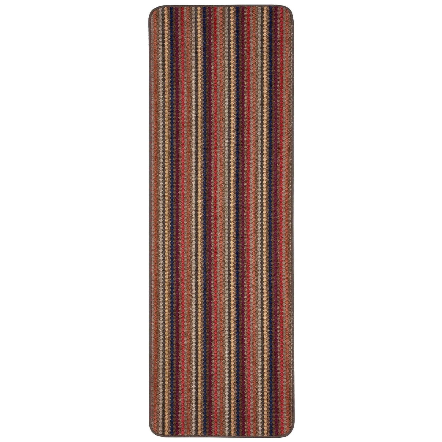 Washable Multicolour Stripe Mats| 111 The Rugs