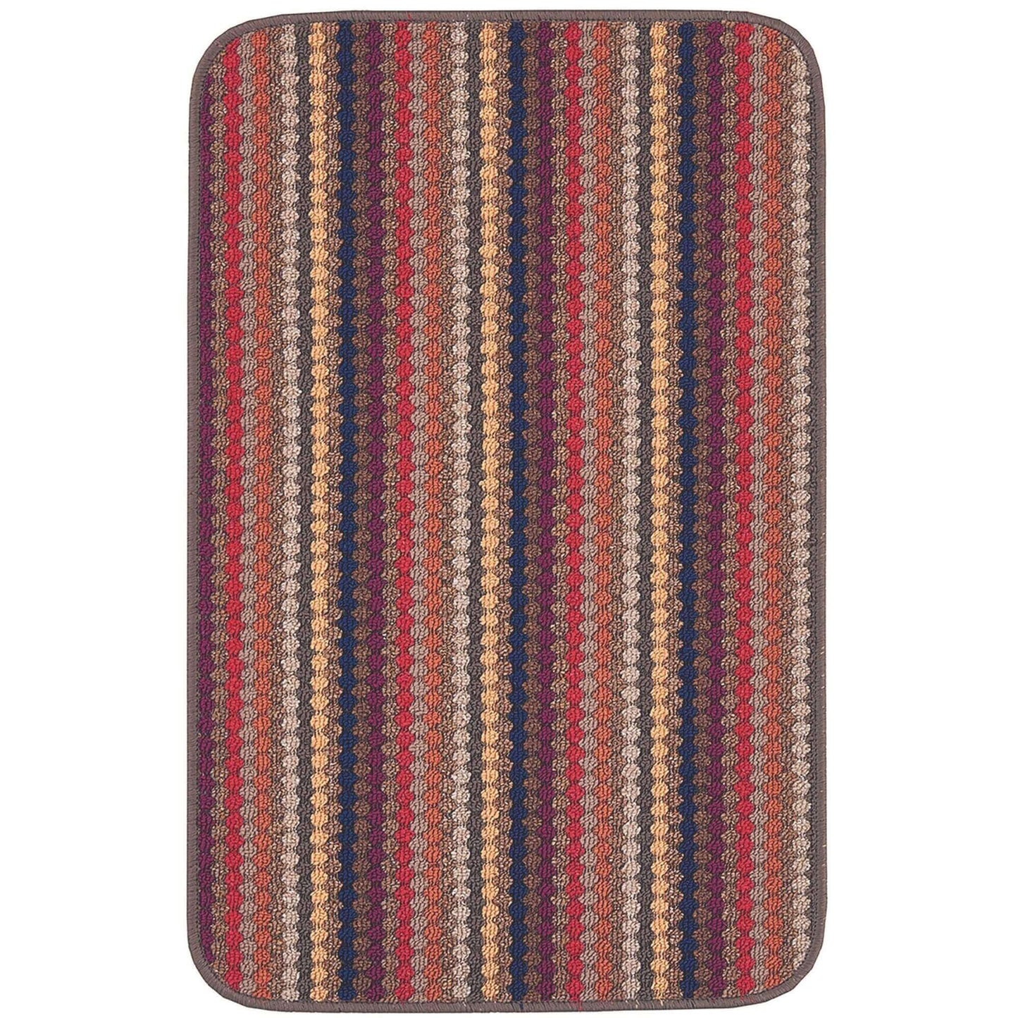Washable Multicolour Stripe Mats| 111 The Rugs