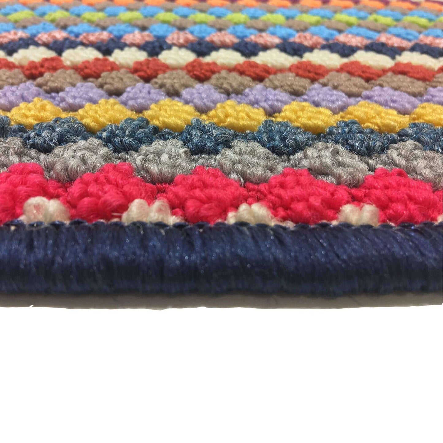 Washable Multicolour Stripe Mats| 111 The Rugs
