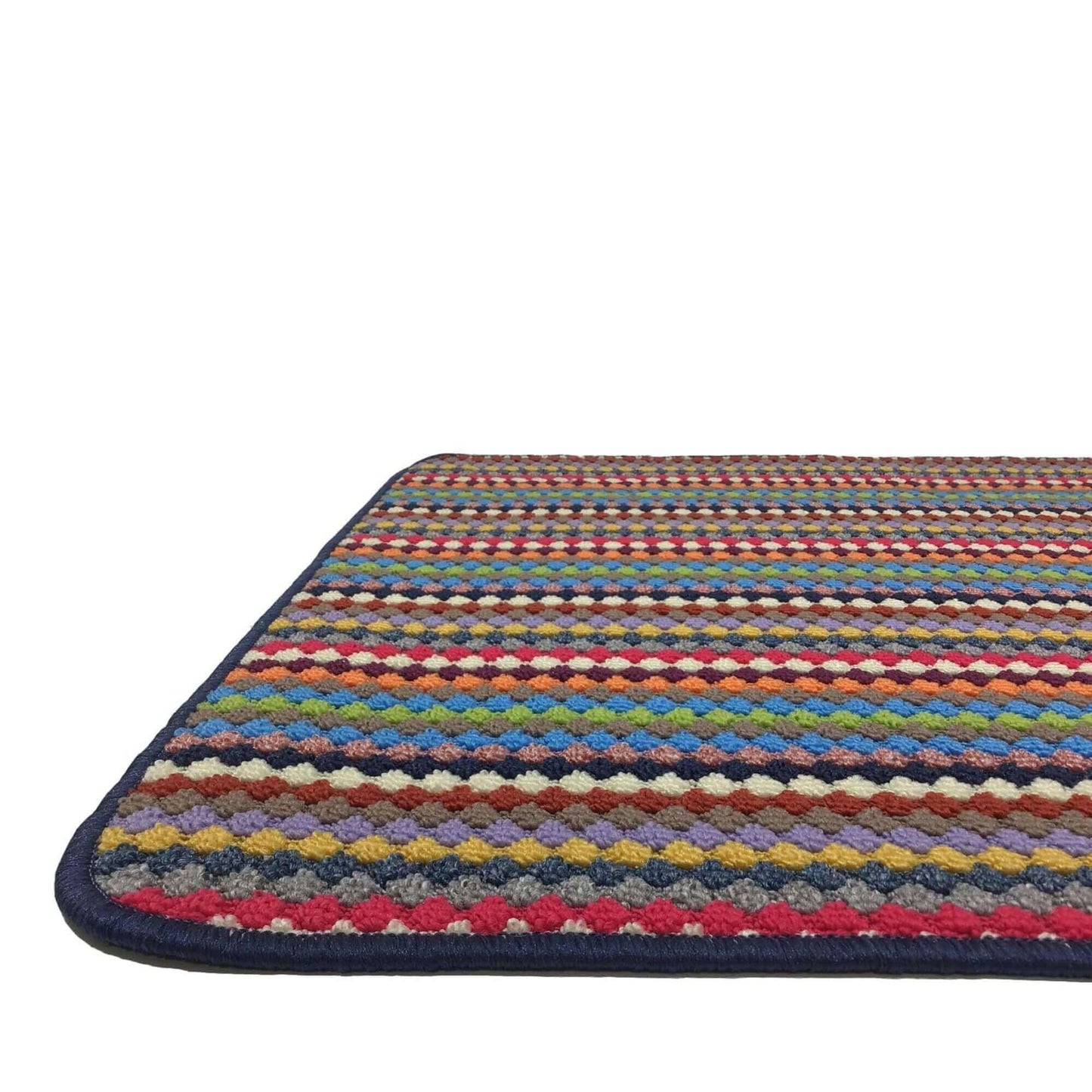 Washable Multicolour Stripe Mats| 111 The Rugs