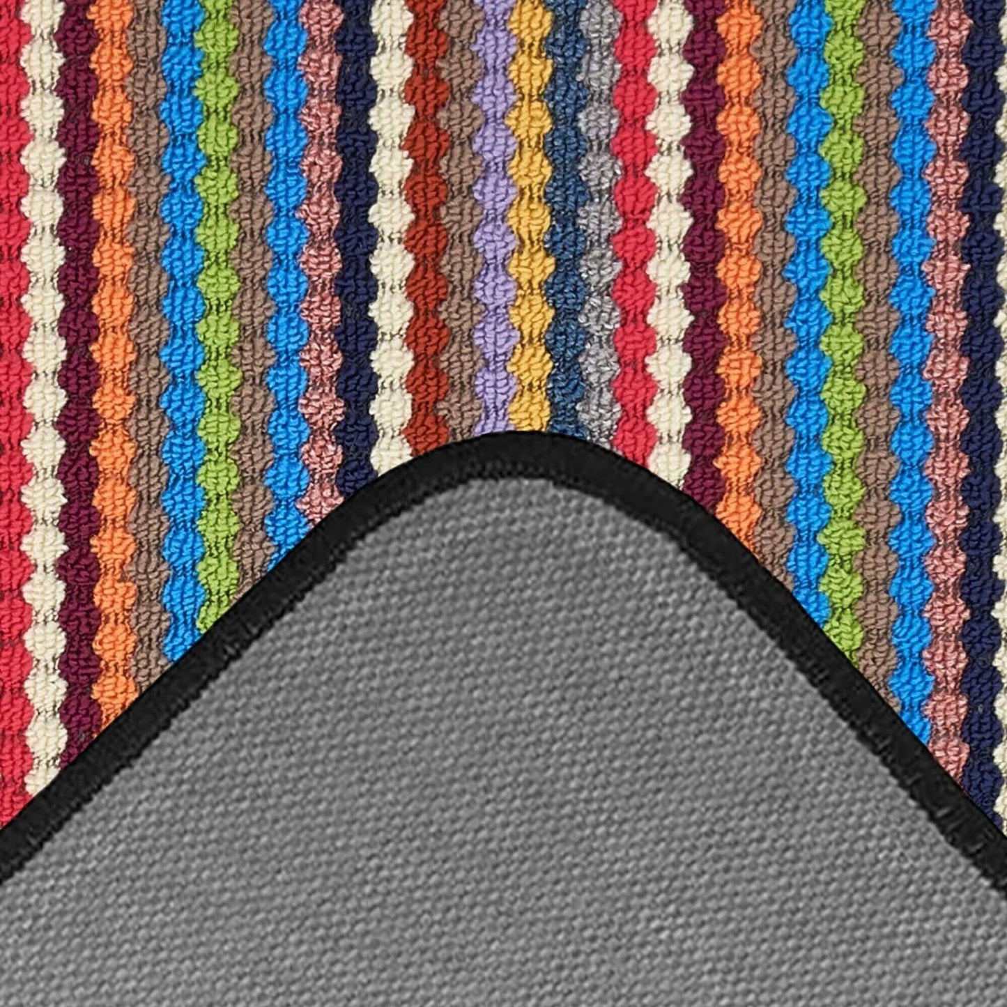 Washable Multicolour Stripe Mats| 111 The Rugs