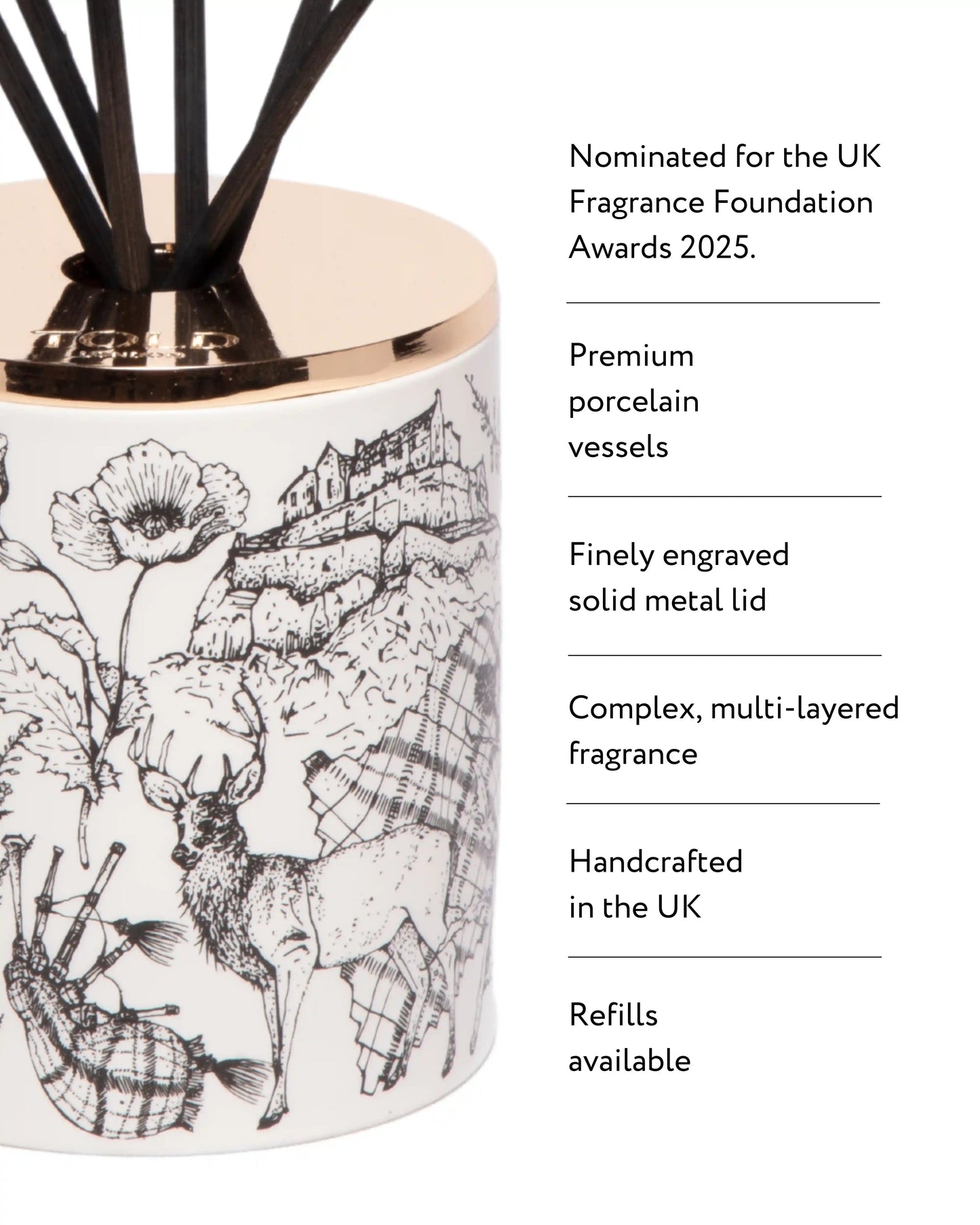 Highland Retreat, Scotland Diffuser, 200ml Told London