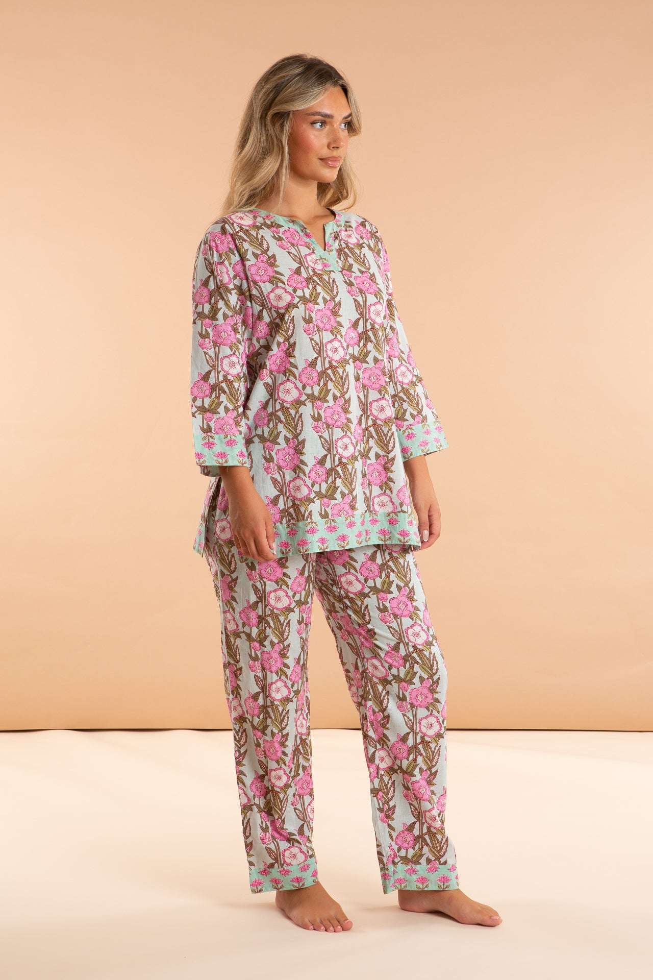 Wild Rose Women's Cotton Pyjama Trouser Set inara