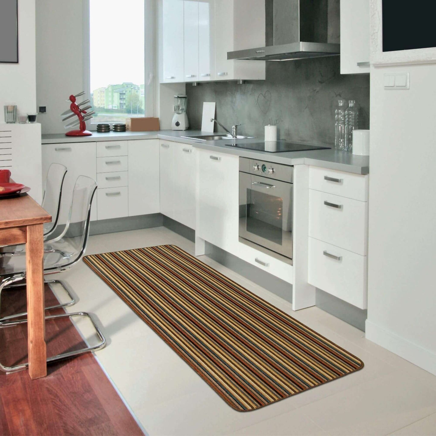 Washable All-Purpose Stripe Mats  | 112 The Rugs