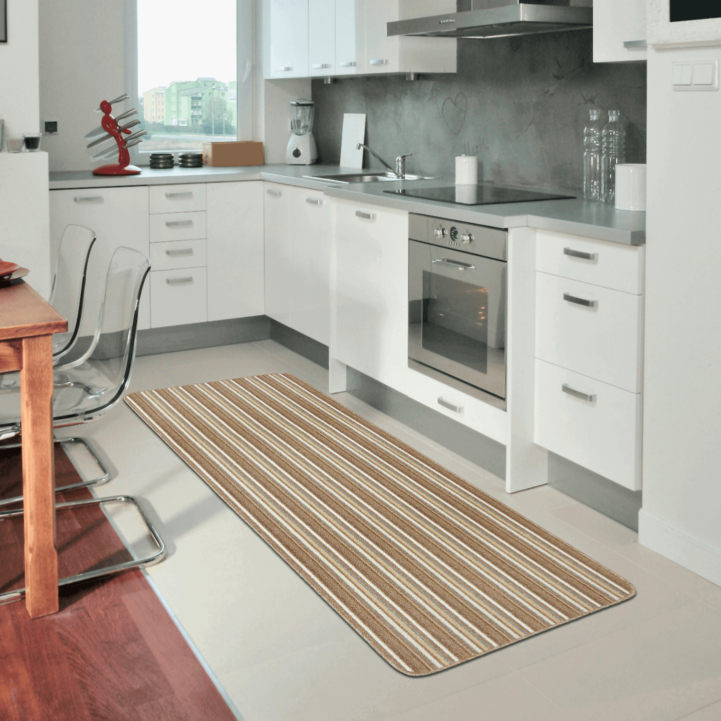 Washable All-Purpose Stripe Mats  | 112 The Rugs