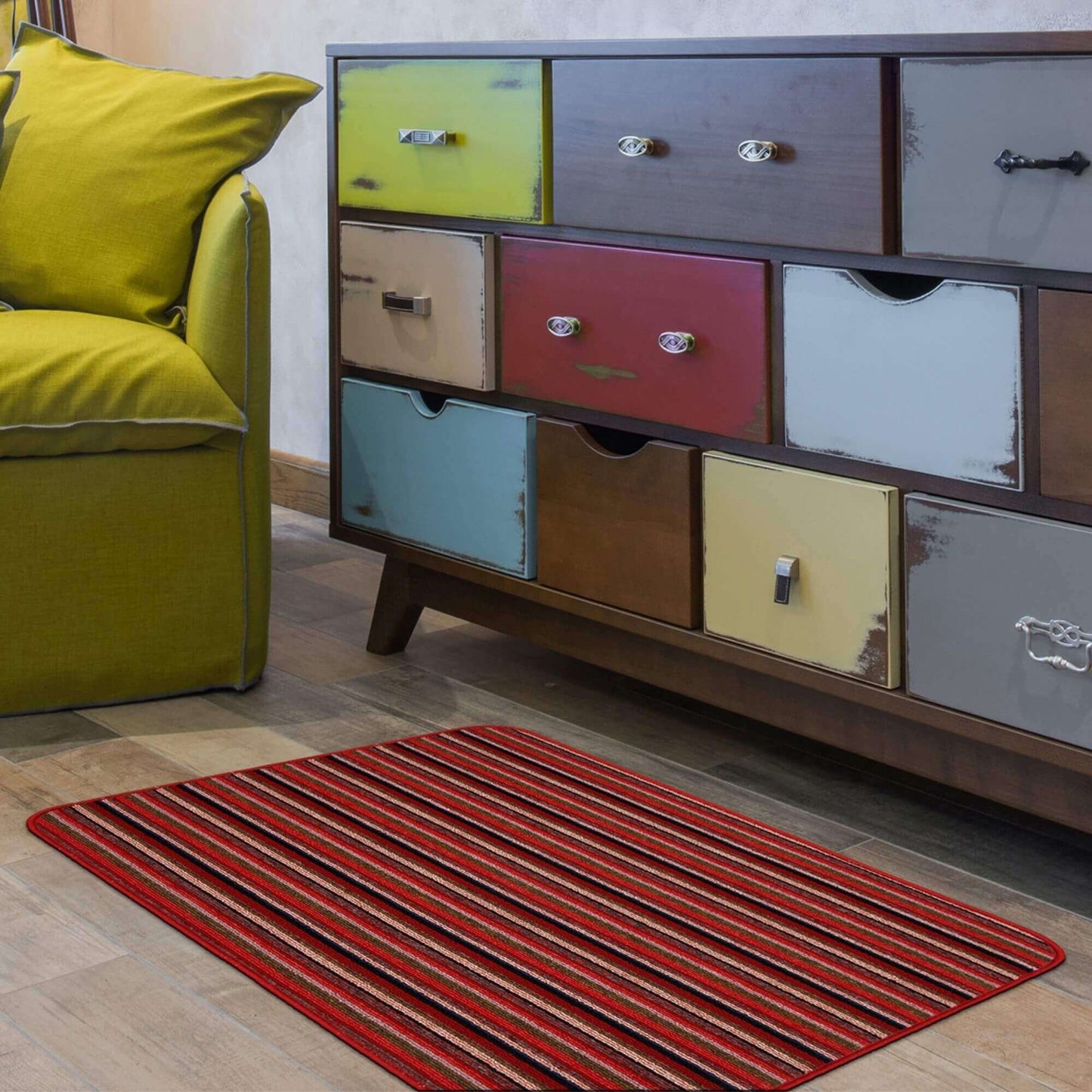 Washable All-Purpose Stripe Mats  | 112 The Rugs