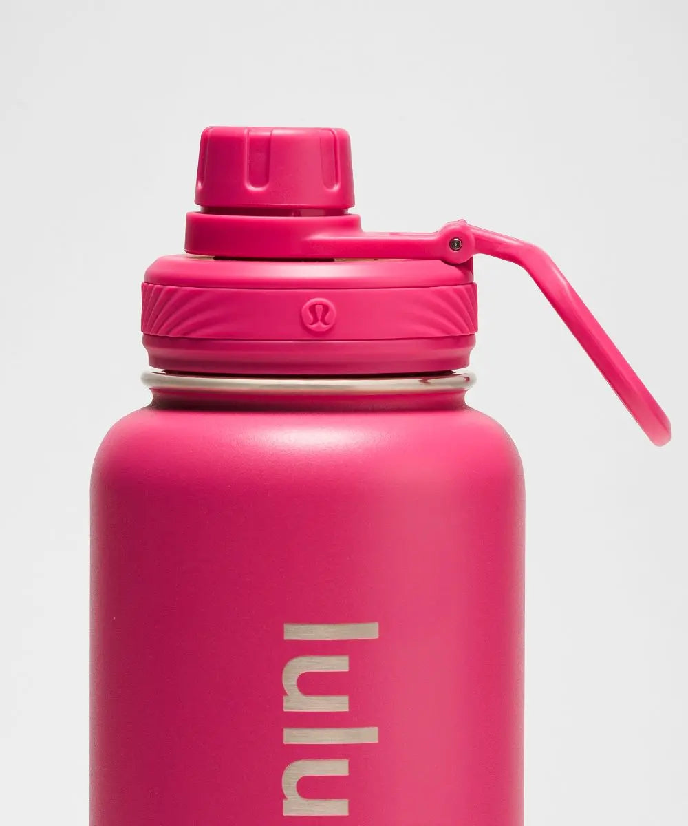 lululemon Raspberry coulis Back to Life Sport Bottle 32oz Straw Lid Lululemon