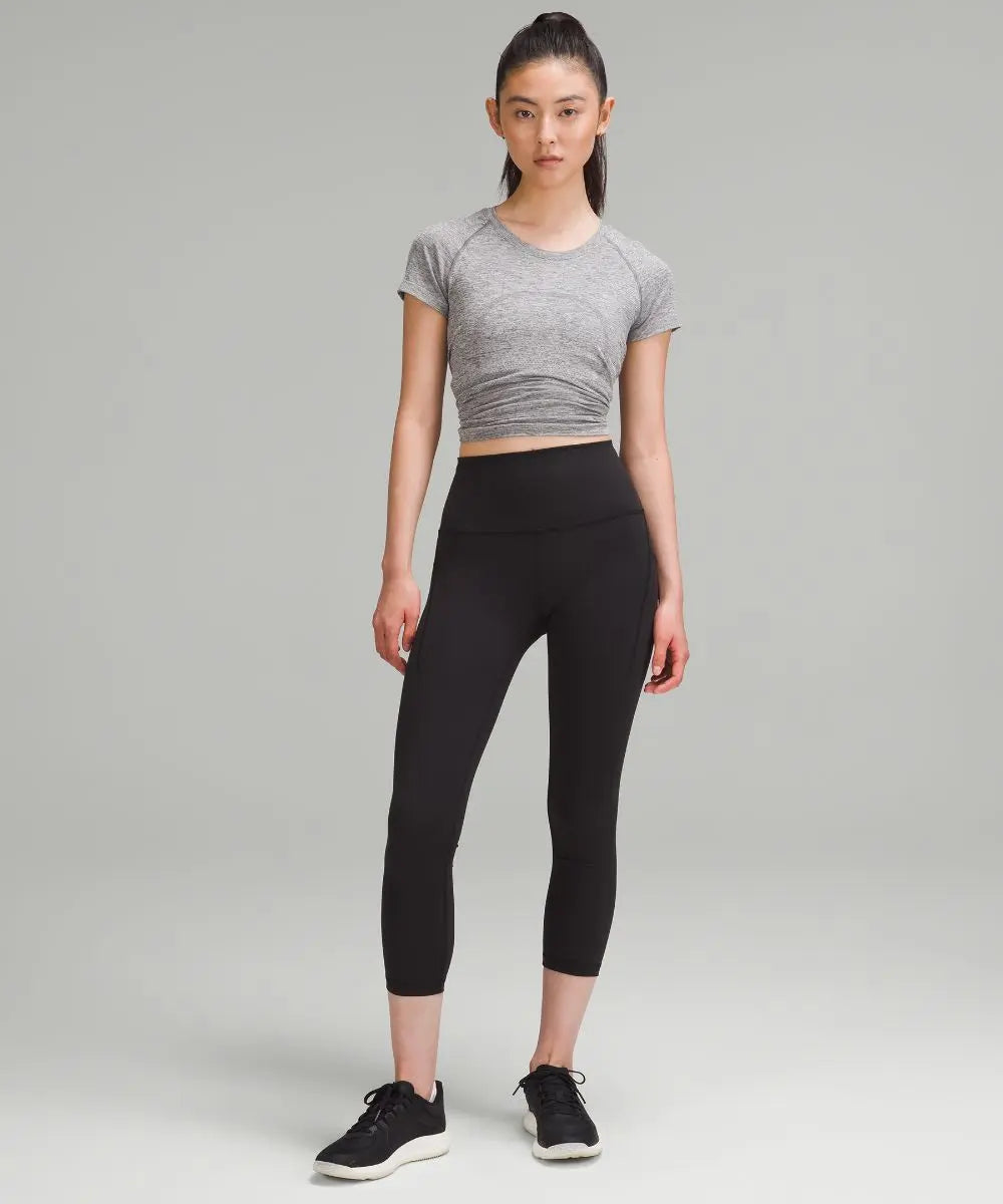 lululemon Women's Wunder Train High-Rise Crop Leggings with Pockets Lululemon