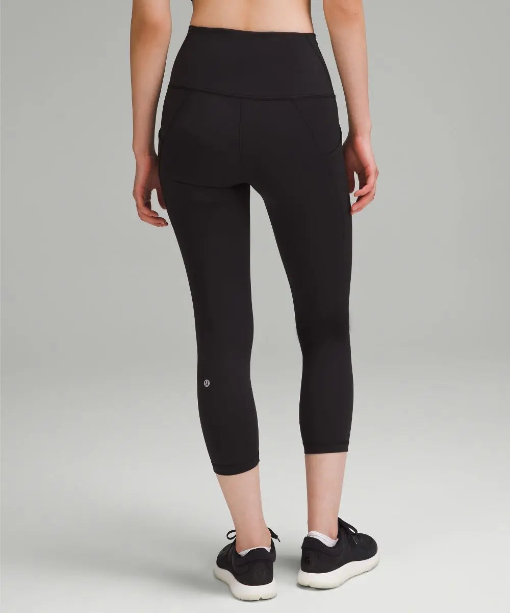 lululemon Women's Wunder Train High-Rise Crop Leggings with Pockets Lululemon