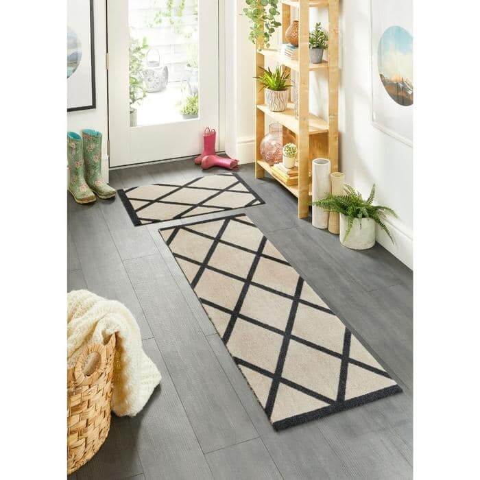 Geometric Washable Mat and Runner The Rugs