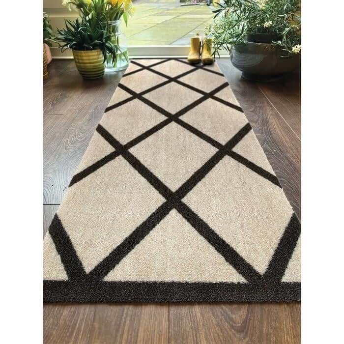 Geometric Washable Mat and Runner The Rugs