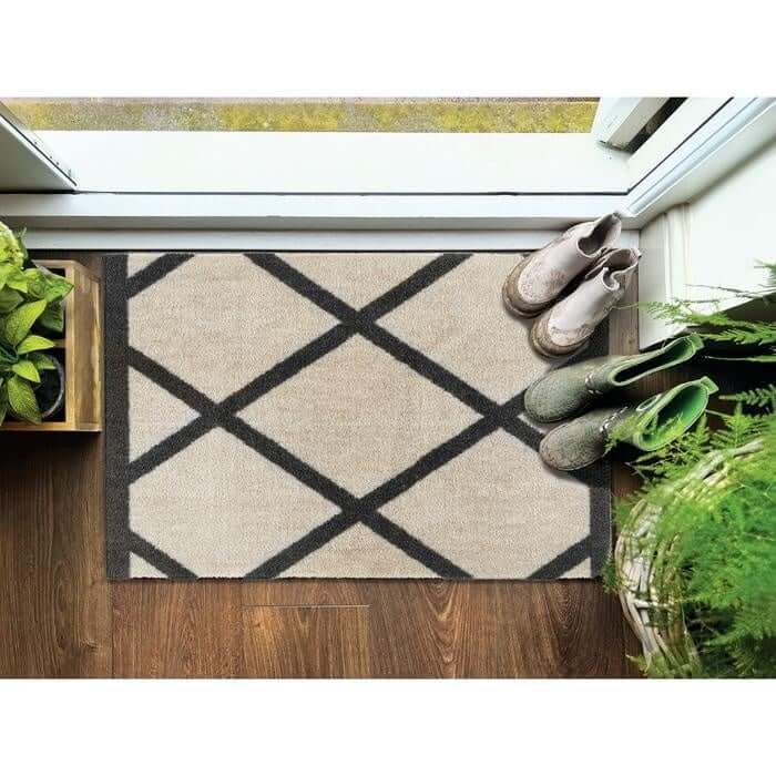 Geometric Washable Mat and Runner The Rugs