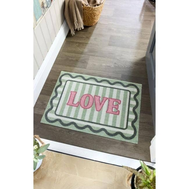 Washable Mats Bordered Design The Rugs