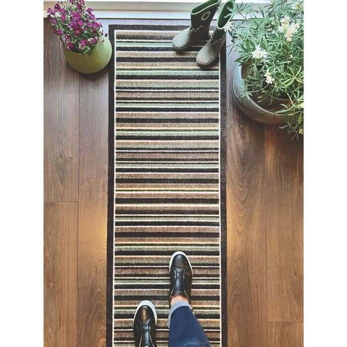 Geometric Washable Mat and Runner The Rugs